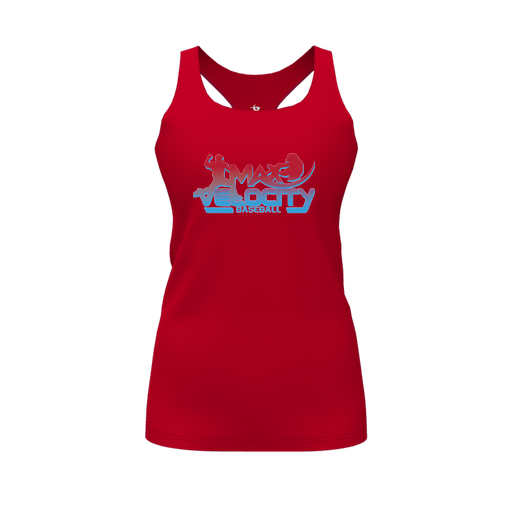 [FT0TRBRD-FYS-LOGO1] Decker Racerback Tank Top (Female Youth S, Red, Logo 1)