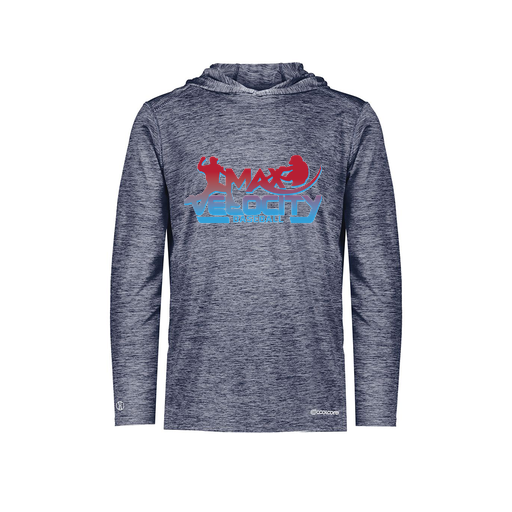 [FOLHCGNV-YS-LOGO1] Decker Youth Charge Hoodie (Youth S, Navy)