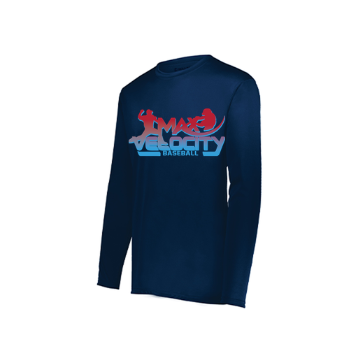 [222822.065.XS-LOGO1] Men's LS Smooth Sport Shirt (Adult XS, Navy)