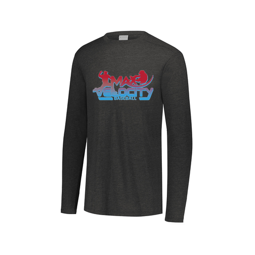 [FTLCUBBK-AXS-LOGO1] Decker Men's Tri-Blend T-Shirt - Long Sleeve (Adult XS, Black)